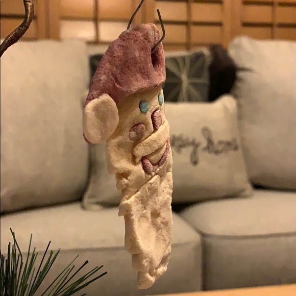 4” cookie dough Santa Claus 🎅 OLD Ornament - Picture 2 of 8